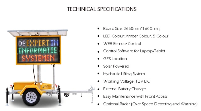 19A Fixed Variable Message Sign Electronic Screen LED Traffic Display