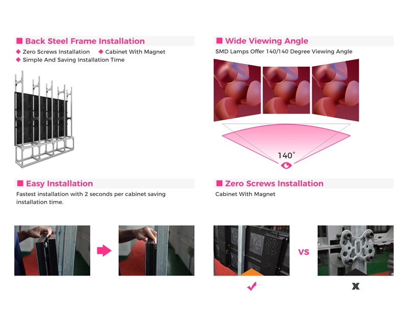 P2.6 P2.9 P3.91mm Cinema Control Room LED Screen P3 P4 Fine Pitch Indoor Fixed Advertising LED Display